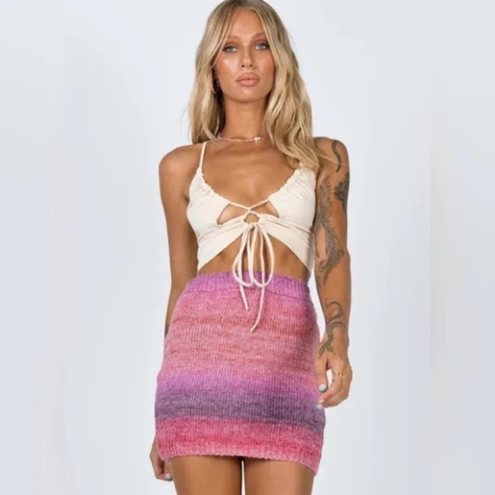 Princess Polly Knit Mini Skirt